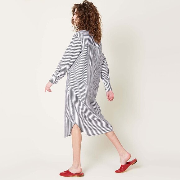 Maria McManus Striped Shirtdress in Black/White, size XS (fits size Small) - Picture 4 of 13